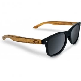 Aviator Bamboo Sunglasses - 100% Polarized Wood Shades for Men & Women from the"50/50" Collection - Zebra Wood - CE185TYHUW7 ...