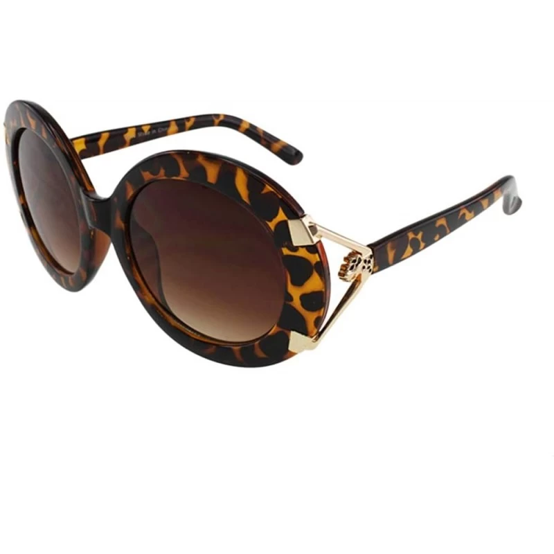 Round Astrid - Large Oversized Round Sunglasses - Tortoise - CN196QT78OG $11.23