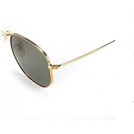 Oval Sunglasses for Men Women Flash Lens Street Fashion Metal Frame Classic Vintage Shades Light Weight JM001 - CL18ISTDNOT $...