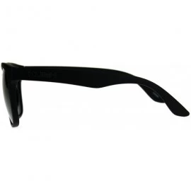 Square KUSH Sunglasses Unisex Black Square Frame Mirrored Lens UV 400 - Matte Black (Gold Mirror) - C018CGHC7LZ $7.79