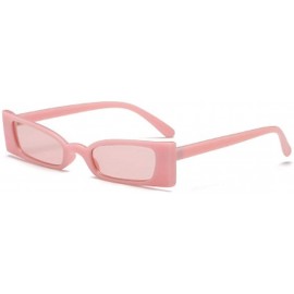 Sport Small frame Men and women Sunglasses Fashion Retro Sunglasses - Pink - CF18LIYE5L0 $10.17