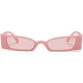 Sport Small frame Men and women Sunglasses Fashion Retro Sunglasses - Pink - CF18LIYE5L0 $10.17