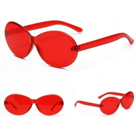 Rimless Summer Rimless Sunglasses Women Fashion Designer Transparent Sun Glasses Cool Color - G - CJ198G22TRN $13.84