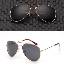 Aviator Men's and Women's Sunglasses Classic Oversized Aviator - Multicolor E - C518TRSN2ZD $11.61