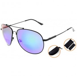 Square Large Bifocal Sunglasses Polit Style Sunshine Readers with Bendable Memory Bridge and Arm - CY180329Z6S $21.60