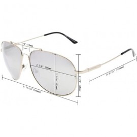 Square Large Bifocal Sunglasses Polit Style Sunshine Readers with Bendable Memory Bridge and Arm - CY180329Z6S $21.60