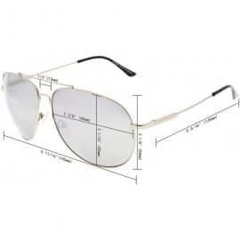 Square Large Bifocal Sunglasses Polit Style Sunshine Readers with Bendable Memory Bridge and Arm - CY180329Z6S $21.60