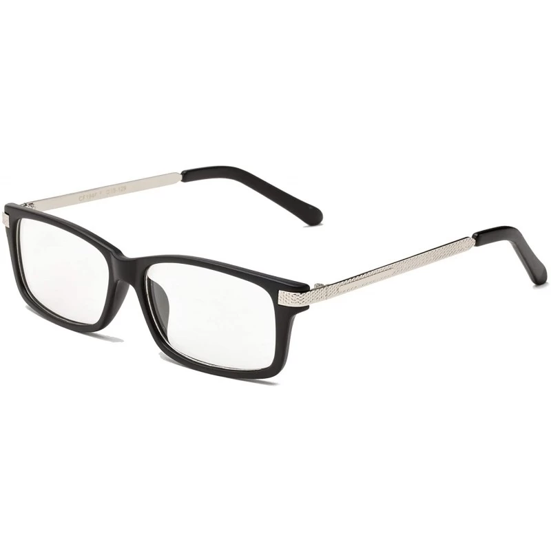 Square Newbee Fashion"Vida" Fashion Clear Lens Glasse Square Frame Men Women - Matte Black - CT123VPK5BB $12.89