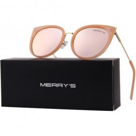 Square Cat Eye Sunglasses Women Retro Polarized Brand Sun Glasses S6018 - Pink - C2186D572C8 $10.90