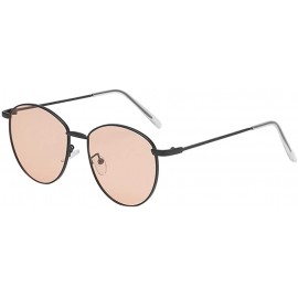 Semi-rimless Frame Semi Rimless Sunglasses Women Men Retro Sun Glasses (Style D) - CL196IL4YWI $9.04