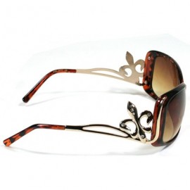 Butterfly Designer Lnspired Fashion Sunglasses 5011 - Brown - CG11ESNRCM1 $10.13