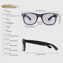 Wayfarer 2 Pairs Bifocal Reading Sunglasses Classic Style Sun Readers Unisex - Black - CN18T72QCQK $21.63