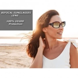 Round Bifocal Sunglasses Readers UV400 Protection Outdoor Reading Glasses for Women - Purple - CZ11S6BCFD7 $15.48