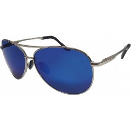 Aviator Classic Aviator Sunglasses- Polarized- 100% UV protection- UV 400 with case- Military Style- Al-Mg - CU18KMRZ7L4 $15.94