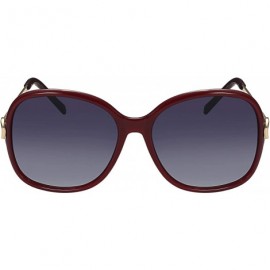 Square Oversized Sunglasses Big Large Women Square Wide Black Brown Retro Trendy - Red - CN1938M20T6 $12.13