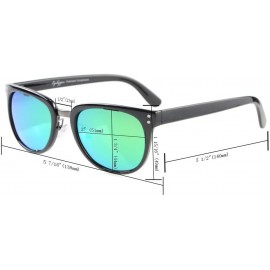 Wrap Retro Oversize Polarized Sunglasses Black/Grey Lens - Black/Grey Lens - CD12F0WG2UB $9.60