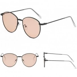 Semi-rimless Frame Semi Rimless Sunglasses Women Men Retro Sun Glasses (Style D) - CL196IL4YWI $9.04