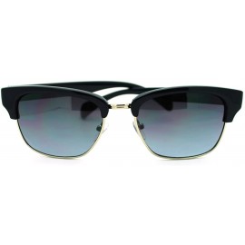 Wayfarer Short Half Horn Rim Sunglasses Womens Classic Vintage Design - Navy Blue - CS11HEJ08EP $10.01