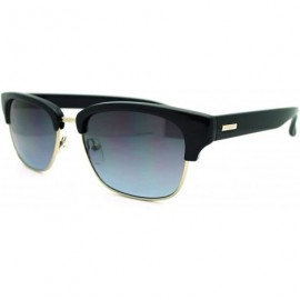 Wayfarer Short Half Horn Rim Sunglasses Womens Classic Vintage Design - Navy Blue - CS11HEJ08EP $10.01