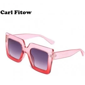 Square 2019 Italy Luxury Brand Oversized Square Sunglasses Women Men Random Color - Blue - CB18YNDDA6A $9.02