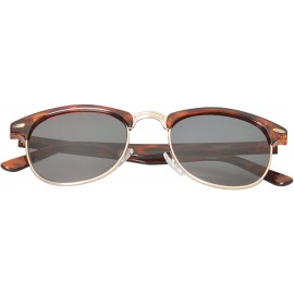 Wayfarer Vintage Fashion Half Frame Retro Square UV400 Lens - Leopard - CP11NUXT5N9 $10.00