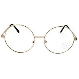 Oversized V3069-VP Oversized 2 3/8" Metal Round Eyeglasses - S1785v Gold-clear - CI129IFUWEN $7.70