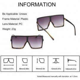 Oversized Womens Oversized Sunglasses UV400 Protection Large Size Shades Sunglasses for Women/Men - CJ18U7KT8MT $9.15