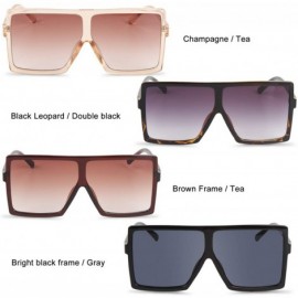 Oversized Womens Oversized Sunglasses UV400 Protection Large Size Shades Sunglasses for Women/Men - CJ18U7KT8MT $9.15