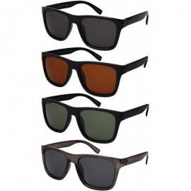 Rectangular Men Vintage Rectangular Square Sunglasses w/Polarized Driving Lens 1411-P - C818O7QR0X8 $9.02