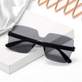 Square Fashion Sunglasses Women Ladies Red Yellow Square Sun Glasses Female Driving Shades UV400 Feminino - Double Blue - CY1...