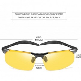 Sport Polarized Driving Glasses Unisex Fishing - Yellow 9 - CO192KL9DCQ $13.18