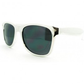 Square Shiny Metallic Color Stunna Shades Classic Square Sunglasses - Silver - C411MI0MH67 $8.49