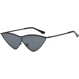 Oval Sunglasses Driver Goggles Cat Eye Eyeglasses Glasses Eyewear - Grey - C818QNK7ML7 $8.41