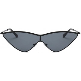 Oval Sunglasses Driver Goggles Cat Eye Eyeglasses Glasses Eyewear - Grey - C818QNK7ML7 $8.41