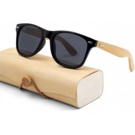 Semi-rimless Retro Sunglasses Men Bamboo Sunglass Women Sport Goggles Gold Mirror Sun Glasses - C6 - CG194OD0IYI $22.05