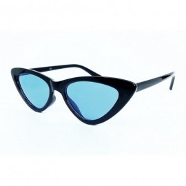 Goggle A3329 Clout Goggles Cat Eye Vintage Mod Style Retro Kurt Cobain Sunglasses - Black /Blue - CD18DDLYXIZ $10.78