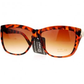 Butterfly Diva Womens Oversize Cat Eye Butterfly Plastic Sunglasses - Matte Tortoise - CD122KQ86T5 $12.36