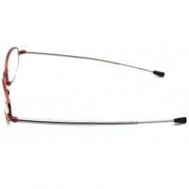 Rimless Women's Fold Magnification Reading Glasses 1.0 1.5 2.0 2.5 3.0 3.5 4.0 - Red - CH18E7QKEI2 $25.19