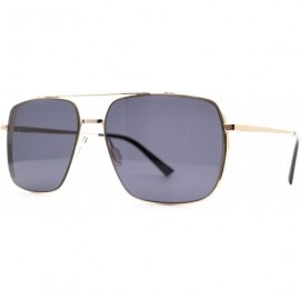 Square F055 Classic Square- for Mens 100% UV PROTECTION - Gold-black - C7192TG88DA $15.66