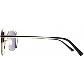 Square F055 Classic Square- for Mens 100% UV PROTECTION - Gold-black - C7192TG88DA $15.66