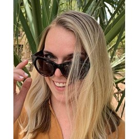 Sport Women's Bold Oversized Chunky Cat Eye Vintage Sunglasses - Black Tortoise + Polycarbonate Lens - CN18I5AW3WK $11.66