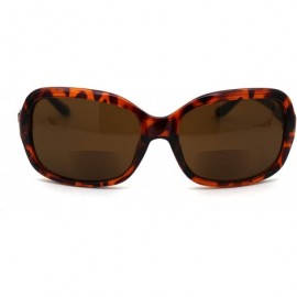 Oversized Womens Butterfly Designer Fashion Bi-focal Reading Lens Sunglasses - Tortoise Brown - C218ZYG0XZR $12.54