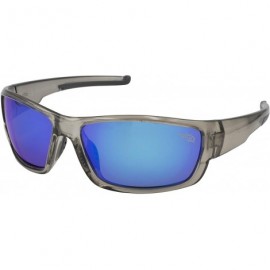 Sport Men's Vero Polarized Wrap Sunglasses - Smoke Crystal - CD18MCLKN4H $28.08