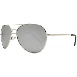 Aviator Aviator Sunglasses Retro Vintage Black Lens Police Pilot Style - Aviator - CP17YIOT736 $7.90