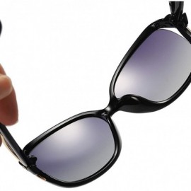 Oval Polarized Sunglasses Antiglare Anti ultraviolet Classical - Violet - CG18WISK6CR $31.21