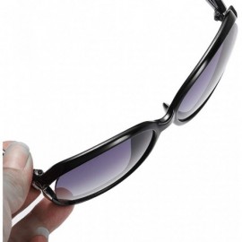 Oval Polarized Sunglasses Antiglare Anti ultraviolet Classical - Violet - CG18WISK6CR $31.21