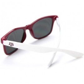 Sport NCAA Texas A&M Aggies TEXAM-3 Maroon Front Temple - Silver Lenses Sunglasses - One Size - Maroon - C1119UYISFD $21.97