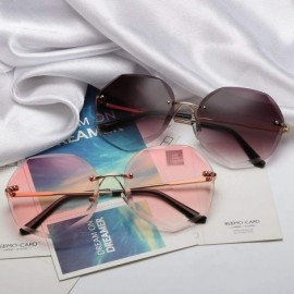 Square Newest Cool Polygon Shaped N Fashion Women's Ocean Sheet UV Protection Eyewear Sun Glasses UV400 - 4 - C71985GEUOG $19.74