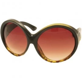 Oval Big Huge Oversized Vintage Style Sunglasses Retro Women Celebrity Fashion - Ali Oval Tortoise - CE180HGQAAT $11.83