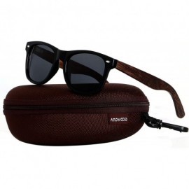 Sport Wood Sunglasses Polarized for Men Women Uv Protection Wooden Bamboo Frame Mirrored Sun Glasses SERRA - CM18IGOLG63 $15.20